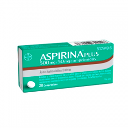 Aspirina Plus 500/50 mg 20 comprimidos