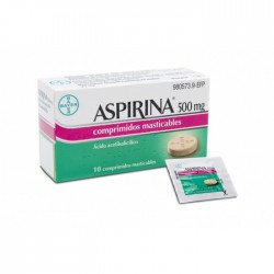 Aspirina 500 mg 10 comp masticables