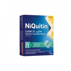 Niquitin clear 21 mg 7 parches