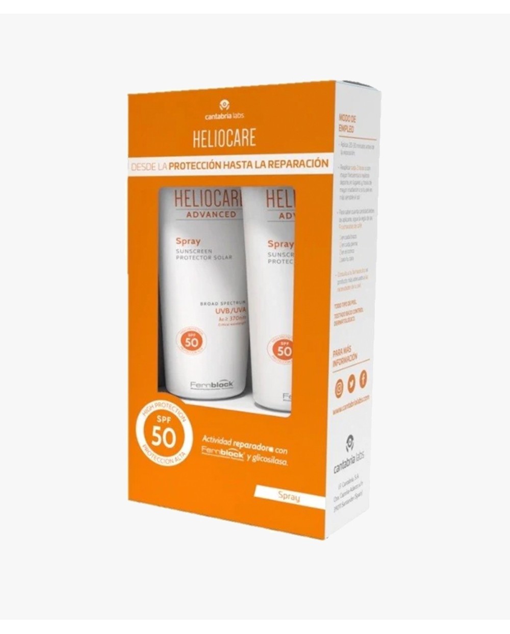 Duplo spray Heliocare Advanced SPF50+ 2x200ml